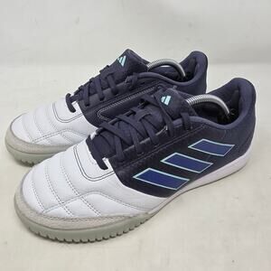 Adidas Copa Pure.4 Blue White Indoor Soccer Shoes Men’s Size 7.5